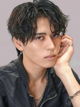 アグ ヘアー フォレ 公津の杜店(Agu hair foret) 《Agu hair》大人黒髪パーマ風短髪【numberA.×BLEACHi】