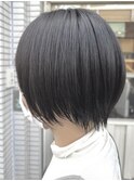 縮毛矯正で作るナチュラル丸みショート【Gem 神原】