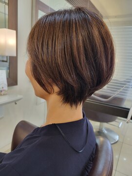 スタイル 成城学園前(STYLE) ハイライトカラー　グレーベージュ　コントラストカラー