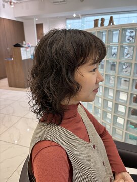 アッシュ 下北沢店(Ash) ミディアムレイヤーパーマ