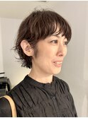 外国人風パーマ/ショートウルフパーマ/ニュアンスパーマ