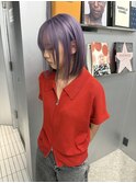 ホワイトグレージュ/デジタルパーマ/チェリーブラウン/梅田
