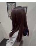 マンネリ打破！顔周りのレイヤー×赤みブラウン