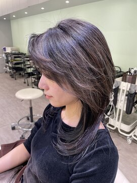 エアー 久留米(AIR) 【久留米】 ハイライトカラー/立体レイヤーカット