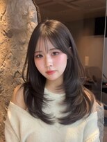 アスター 天神大名店(Aster)&nbsp;小顔に見えるトレンドヘア/黒髪/オリーブグレー/ココアベージュ