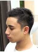 ビジネスシャギーソリッドソフトモヒカンショート