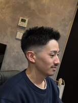 メグロバーバーショップロッポンギ 目黒六(MEGURO BARBER SHOP 6PPONGI) スパイキーショート