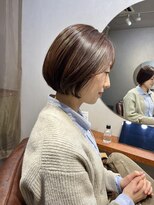 ナンバー 六本松(Number)&nbsp;【まるみ大人ショートボブ/ラベンダーベージュカラー】