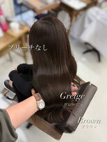 ハピネス 梅田茶屋町店(HAPPINESS)&nbsp;韓国ヘア/ブリーチなし/髪質改善/グレージュカラー/顔まわり