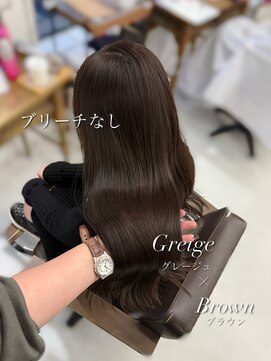 ハピネス 梅田茶屋町店(HAPPINESS) 韓国ヘア/ブリーチなし/髪質改善/グレージュカラー/顔まわり