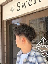 スウェル 押上店(Swell)&nbsp;無造作アップバングで爽やかに魅せる