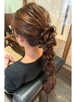 エイチエムヘアーホーム 池袋2号店(H M hair home) 編みおろし/玉ねぎヘア/ヘアセット/ヘアアレンジ/お呼ばれヘア