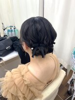 京都ヘアセット着付け専門サロン 夢館 五条店(yumeyakata) ツインのお団子ヘアアレンジ