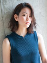 メイクス 表参道(MAKE'S omotesando)&nbsp;大人かわいい アッシュブラウン ネオウルフ 毛先パーマ 小顔