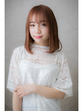 カバーヘア イヴ 戸頭店(COVER HAIR EVE) 明るめカラーの大人可愛い前下がりワンカールZ戸頭10代20代30代