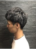 ツーブロック前上げヘア