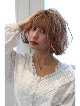 ヘアリゾートエーアイ 北千住店(hair resort Ai) 20代30代40代50代 色っぽふんわりショートの重軽ウェーブヘア♪