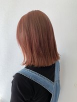 ジャムズヘアアンドスパ 岩国店(JAM's hair &spa) 切りっぱなし×ピンクベージュ