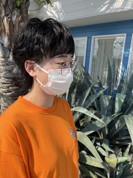 マリブヘアリゾート 太田店(malibu hair resort) マッシュパーマ/アッシュブラック/30代/40代/50代/秋色