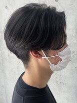 フイ 代々木(Hui) メンズ/アップバング/ツーブロックマッシュ/束感ショート/波巻き