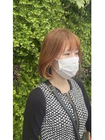 ソイルアヴェダ(Soil AVEDA)&nbsp;韓国風ボブブリーチなしオレンジ