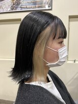 エイミー(Aimee) Aimee町田 外ハネボブ×イヤリングカラーホワイト