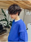 レディースショートパーマニュアンスゆるい20代30代40代