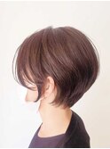 ショートボブ×ラベンダー