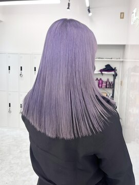 リル 溝の口(LiL) ラベンダーカラー/溝の口/ブリーチ/ダブルカラー/レイヤーカット