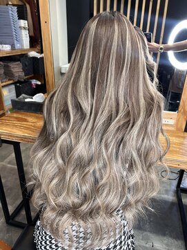 ラピス 名古屋本店(Lapis) milk tea brown×ash milk tea