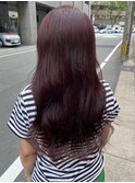 ワインレッド×ロング♪