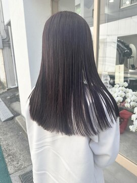 ナウアズ(now as.) 透明感ピンクブラウン×ストレート【シン】