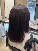 【ピンクブラウン×ミディアムレイヤー】小顔/ボブルフ/林愛華