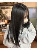 黒髪ロング