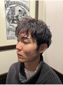 ショート2ブロックニュアンスパーマアイロンパーマ