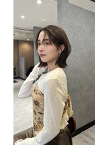ラボヌールヘアーノーブル 新越谷店(La Bonheur hair noble) シースルーバング 大人ボブデザインカラーレイヤーカット