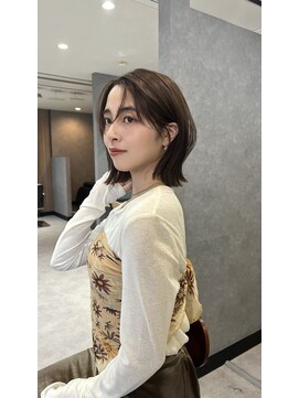 ラボヌールヘアーノーブル 新越谷店(La Bonheur hair noble) シースルーバング 大人ボブデザインカラーレイヤーカット