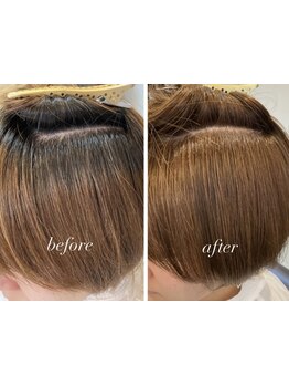 自然な立体感◎白髪ぼかしハイライトで大人の品格を纏う美人styleに…*[夙川/髪質改善/白髪ぼかし/学割U24]