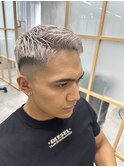 White color × skin fade