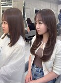 エクステ/顔まわりカット/ロングレイヤー【ビフォーアフター】
