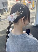 ロングヘアーの成人式・前撮り振袖玉ねぎヘアアレンジ ♪