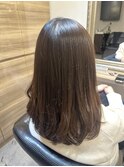 ロングヘアワンカールスタイル