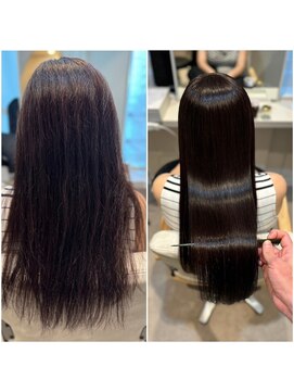 シーク センター南店(seek) カット+髪質改善縮毛矯正+トリートメント