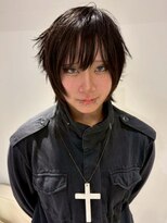 ベレーザ 渋谷(BELEZA) 17335黒髪アクティブショートフェザーウルフマレットヘア