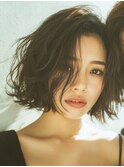 色っぽ抜け感＊無造作ウェーブボブ