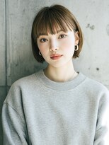 赤れんがアネックス(ANNEX)&nbsp;ミニボブ小顔切りっぱなしボブショートボブ前髪あり室蘭美容室