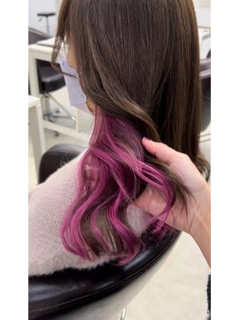 ワンズリー 本厚木店(ONE's ly) アンブレラカラーピンクベージュイメチェン前髪クールショート