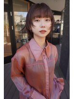 クラン バイ ヘッドライト たまプラーザ店(clan by HEADLIGHT)&nbsp;江頭里穂 / 抜け感ウルフレイヤー×ピンクブラウン