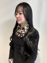 アクシス ナゴヤ(AXIS NAGOYA)&nbsp;【なつミ】艶カラー/ダークグレージュ/暗髪/透明感カラー/前髪