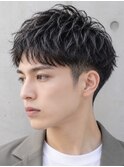 松本メンズカット大人毛流れセンターパートニュアンスパーマ30代